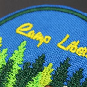 img 2 attached to 🏕️ Embroidered Camp Liberty Patch - Iron On/Sew On Emblem Applique