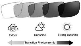 img 1 attached to Enhanced Vision: Transition Photochromic Bifocal Reading Glasses for Men and Women, Square Sports Sunglasses Readers 0~+4.00