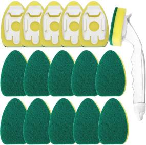 img 4 attached to 🧽 1 Dish Wands and 15 Pack Dish Refills: Ultimate Kitchen Cleaning Sponge Set