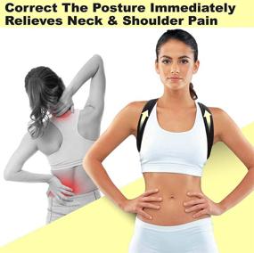 img 3 attached to 👍 Enhance Posture Alignment and Support with Adjustable Posture Corrector for Women and Men