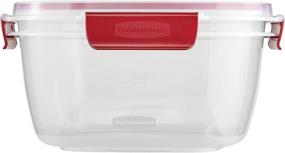 img 1 attached to 📦 Rubbermaid Easy Find Lids 14-Cup Food Storage Container, Clear Red Tab