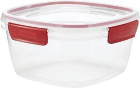 img 2 attached to 📦 Rubbermaid Easy Find Lids 14-Cup Food Storage Container, Clear Red Tab