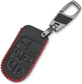 img 2 attached to 🔑 Car Key Cover Cases - Perfect Fit for Jeep Grand Cherokee, Dodge Challenger, Charger, Dart, Durango, Journey, and Chrysler 300