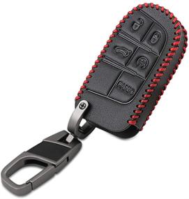 img 3 attached to 🔑 Car Key Cover Cases - Perfect Fit for Jeep Grand Cherokee, Dodge Challenger, Charger, Dart, Durango, Journey, and Chrysler 300