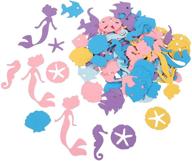 🐠 100-piece underwater theme confetti: sea animal, mermaid, fish, and seashell table decorations – paper scatters for kid's birthday logo