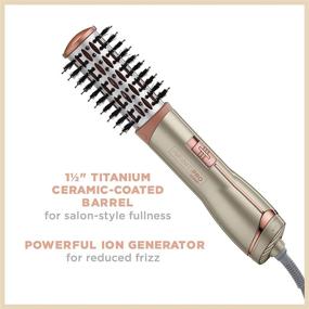 img 3 attached to ✨ Effortlessly Smooth & Frizz-Free: INFINITIPRO BY CONAIR 1 1/2-inch Hot Air Brush, Dryer Brush