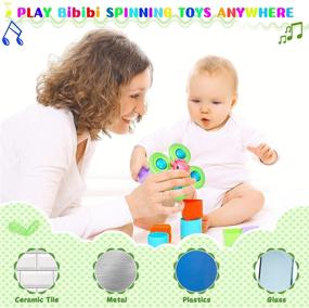 img 1 attached to Suction Spinner Toys: A Stimulating Sensory Experience for Toddlers and Babies | Spinning Rattle Bath Toys for Infants 6-18 Months | Perfect Learning Gift for Boys and Girls Ages 1-3 | 3pcs Color Box Included