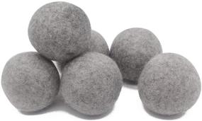 img 4 attached to 11-Pack Organic Wool Dryer Balls for Laundry - Reduce Drying Time, Wrinkles, and Chemicals | Hypoallergenic, Baby Safe, Unscented | Eco-friendly Alternative to Plastic Softeners