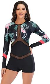 img 2 attached to 🩱 LafyKoly Athletic Swimwear: Surfing Swimsuit for Women's Clothing SEO