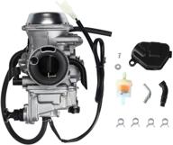 🔧 enhanced carburetor with heater plug for honda trx300fw fourtrax 300 (1993-2000), trx350 fourtrax (1986-1987), rancher 350 trx350es/fe/fm/te/tm (2000-2006), and foreman 400 trx400fe/fm/s/es/fw (1997-2004) logo