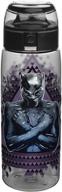 🐾 zak designs marvel comics black panther water bottle - durable tritan, bpa-free, 25oz with wide mouth, break resistant design & built-in carrying loop логотип