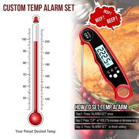 img 1 attached to Digital Meat Thermometer Instant Read Kitchen & Dining for Kitchen Utensils & Gadgets