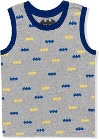 img 1 attached to 🦇 Warner Bros Boy's 3 Pack Batman Short Sleeve Shirt, Undershirt, and Shorts Set