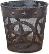 deleon collections western metal wastebasket logo