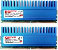 💻 komputerbay 8gb (2 x 4gb) ddr2 dimm (240 pin) 800mhz pc2-6400 pc2-6300 8 gb kit with crown series heatspreaders for enhanced cooling and low latency cl 5-5-5-12 logo