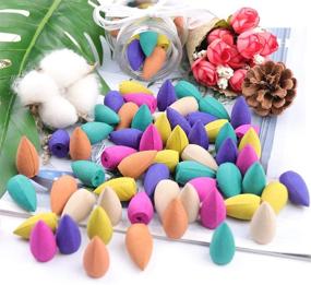 img 3 attached to 🌸 SUNTA 270pcs Backflow Incense Cones - 100% Natural Scents for Waterfall Incense Burner - Jasmine, Lavender, Rose, Sandalwood - Ideal for Meditation, Yoga, and Gifting