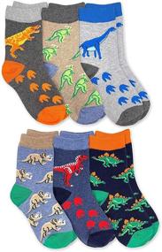 img 4 attached to Dino-mite Style: Jefferies Socks Boys' Cotton Clothing with Dinosaur Patterns