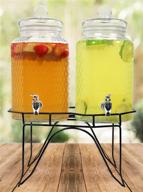 🍹 stylish hammered double beverage dispenser: quenching thirsts in style logo