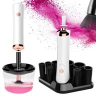 🧼 cerbonny electric makeup brush cleaner and dryer machine - deep clean brush spinner for makeup brushes, with bowl & 8 sizes rubber collars, wash and dry in seconds - perfect cosmetic automatic brush spinner for optimal cleaning logo