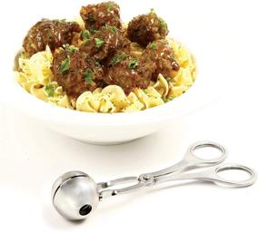 img 1 attached to 🍖 Norpro 155 Small Stainless Steel Meatball Maker - Silver, 1.25in/3cm