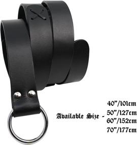 img 2 attached to 🔗 Steel Viking Men's Accessories: Mythrojan Leather Ring Belts