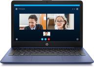 💻 hp stream 11-ak0010nr laptop: intel celeron, 4gb ram, 32gb emmc, windows 10 s mode + office 365 - royal blue logo
