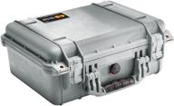 pelican 1450 case with foam (silver) logo