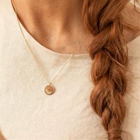 img 2 attached to GUEMER Necklace: Stylish & Personalized Minimalist Jewelry for Girls