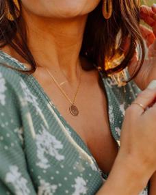 img 1 attached to GUEMER Necklace: Stylish & Personalized Minimalist Jewelry for Girls