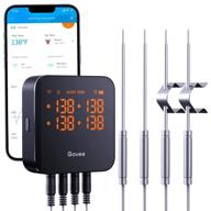 🌡️ govee wireless wifi meat thermometer: smart grilling digital bluetooth thermometer with 4 probes for remote temperature monitoring and alerts for grill, bbq, oven, smoking (non-5g wifi support) logo