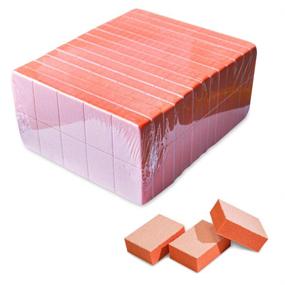 img 3 attached to 🍊 Karlash Mini Orange Nail Buffer Block File, 80/100 Grit 2 Sided - Pack of 130