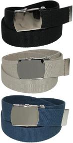 img 3 attached to CTM Cotton Nickel Buckle Adjustable Men's Accessories