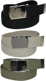 img 2 attached to CTM Cotton Nickel Buckle Adjustable Men's Accessories