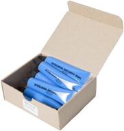 🔒 steelman 1-ounce security seal (pack of 10) - bright blue standout for auto/motorcycle parts | metal & plastic adhesion, durable & quick-drying logo