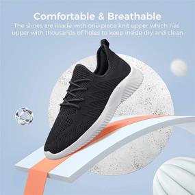 img 2 attached to 👟 Step Forward with Footfox Women's Walking Sneakers: Experience Ultimate Comfort and Style!