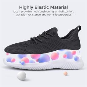 img 3 attached to 👟 Step Forward with Footfox Women's Walking Sneakers: Experience Ultimate Comfort and Style!