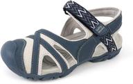 👟 luffymomo women's closed toe hiking sandals: stylish outdoor sport shoes for all-day comfort logo