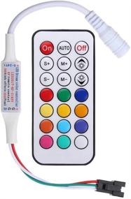 img 3 attached to 🌈 RGBZONE DC5-24V Mini 21 Key RF Remote Controller for WS2811 WS2812B LED Dream Color Strip Light - Effortless Remote Control for Dynamic LED Lighting