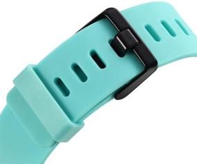 img 2 attached to 🏻 Замена ремешков для Fitbit Versa от GinCoband - Совместимые с Fitbit Versa/Versa Lite/Versa SE (Без трекера) - 10 цветовых вариантов - Женский размер - Черный (Малый)