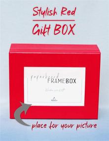 img 2 attached to Versatile 9” Red Gift Box with Photo Frame – Perfect for Weddings, Birthdays, Graduations, and More!