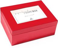 versatile 9” red gift box with photo frame – perfect for weddings, birthdays, graduations, and more! logo