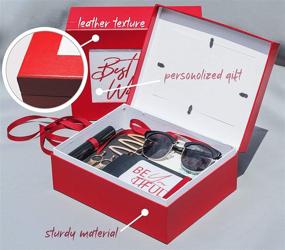 img 3 attached to Versatile 9” Red Gift Box with Photo Frame – Perfect for Weddings, Birthdays, Graduations, and More!