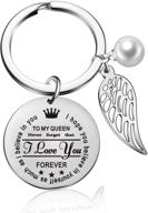 💑 romantic anniversary valentines personalized keychain - perfect gift for your girlfriend logo