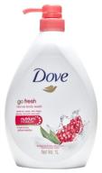 гранат и запах вербены и лимона dove go fresh revive гель для душа, 33,8 унции (1 литр) - международная версия логотип