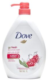 img 4 attached to Гранат и запах вербены и лимона Dove Go Fresh Revive Гель для душа, 33,8 унции (1 литр) - международная версия