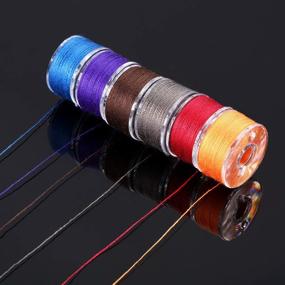 img 2 attached to 🧵 Prewound Bobbins Sewing Thread Bobbins - Compatible with Brother, Babylock, Janome, Elna, and Singer Embroidery Machines - Size A (24 Colors)