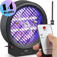 bugone bug zapper: powerful 14w 3000v electric mosquito insect fly trap with remote control and timer for home use logo