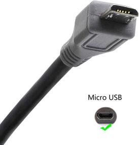 img 3 attached to 🔌 CERRXIAN 1m USB OTG Cable, Black - USB Micro Male to Mini Male OTG Cable (Black)