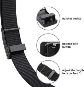 img 2 attached to 👔 Bruno Marc ABBL216M Men's Automatic Adjustable Belts – Enhanced Accessories