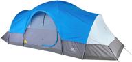 🏕️ outbound dome tent: carry bag, rainfly | ideal for camping, backpacking, beach | 8 & 12 person | blue логотип